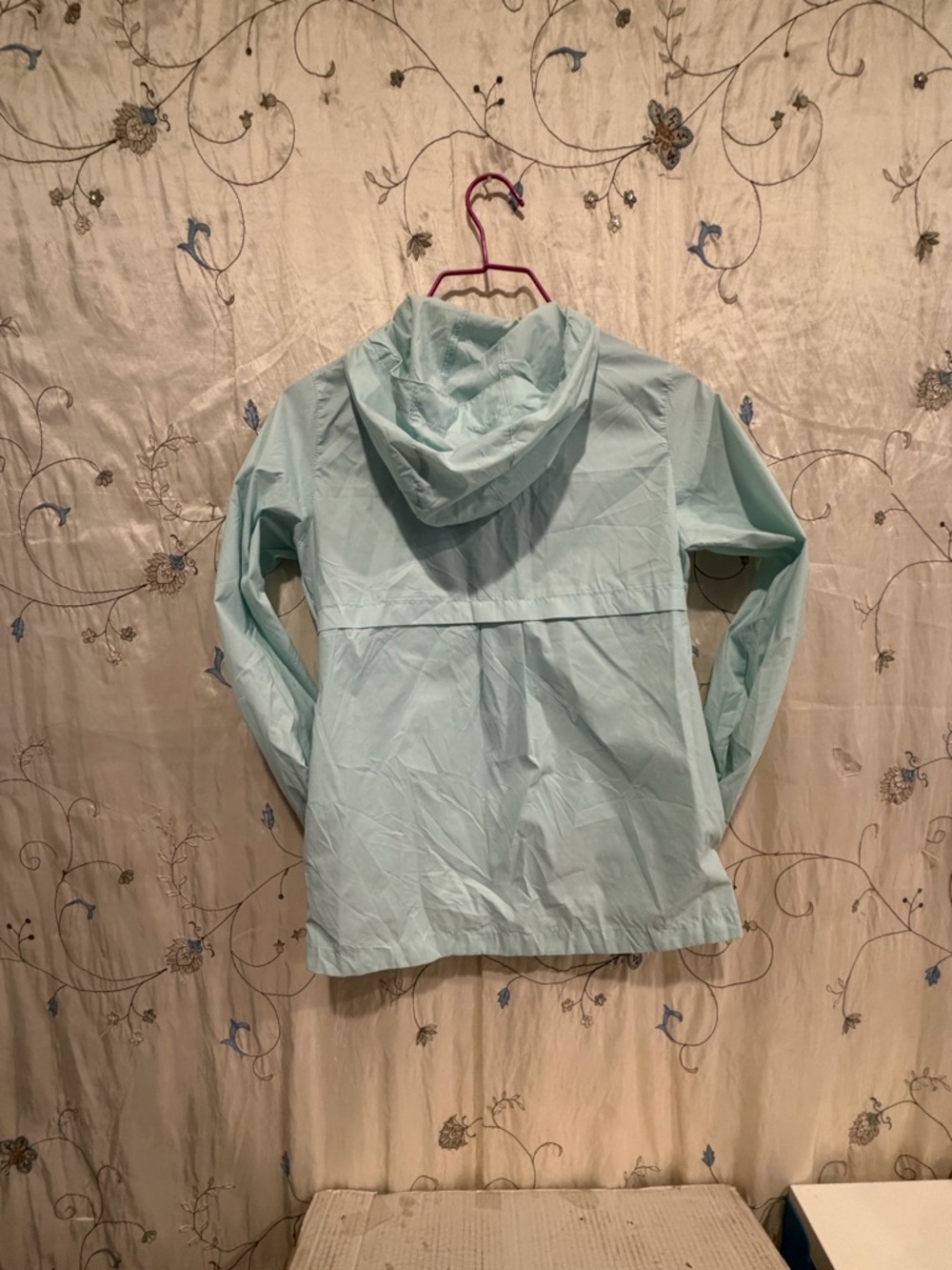Columbia Mint Blue Hooded Windbreaker Jacket - Picture 5 of 6